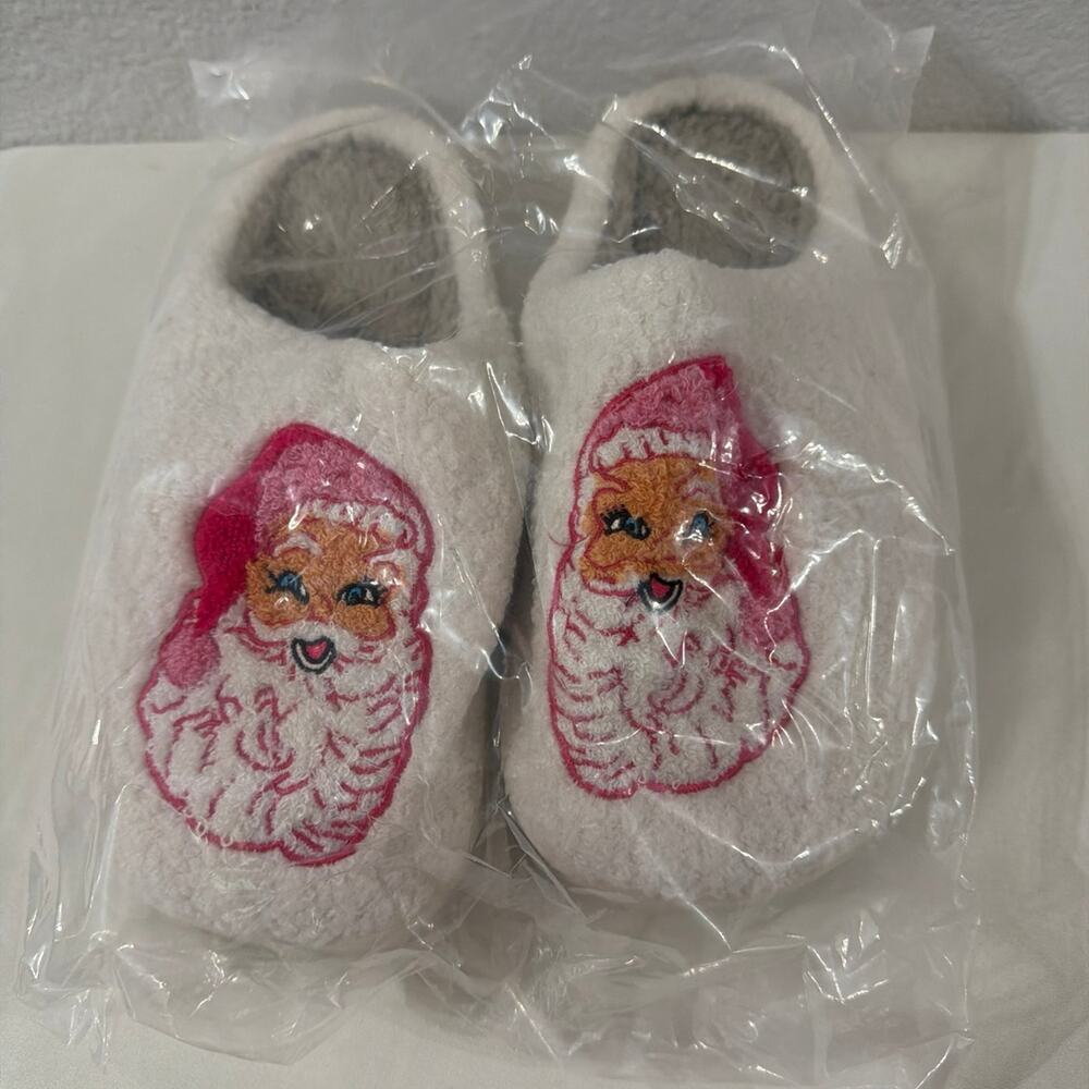 Plush Santa Claus Slippers for Women Size 41-42